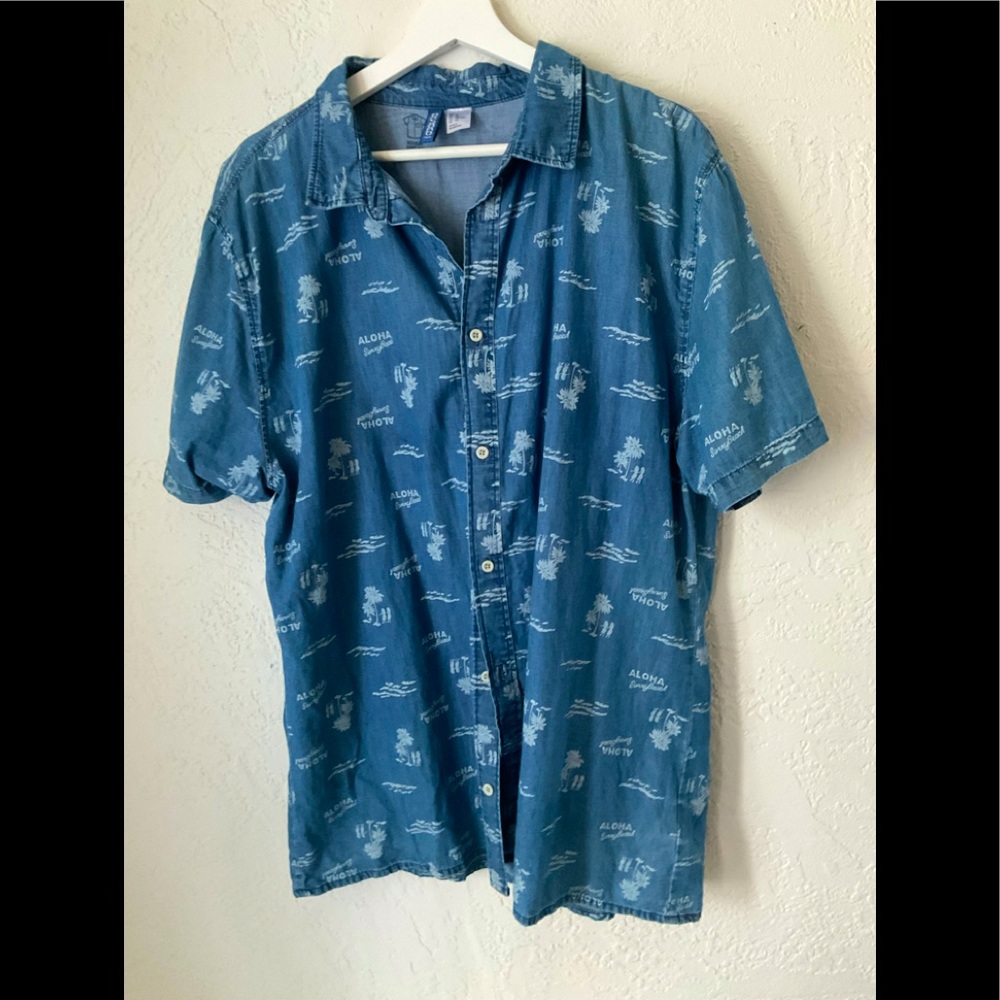Divided ALOHA regular fit shirt XL